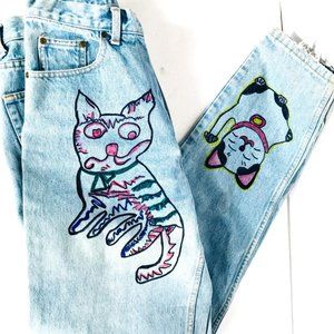 Eddie Bauer VTG Jeans Size 10 Andy Warhol Denim